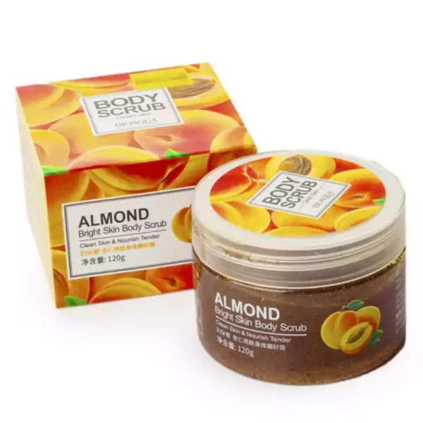 اسکراب لایه بردار پوست بدن و صورت زردآلو بیوآکوا ALMOND BODY SCRUB BIOAQUA