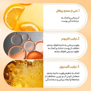 کرم دور چشم بایو آکوا مدل Vitamin C حجم 20 میلی لیتر